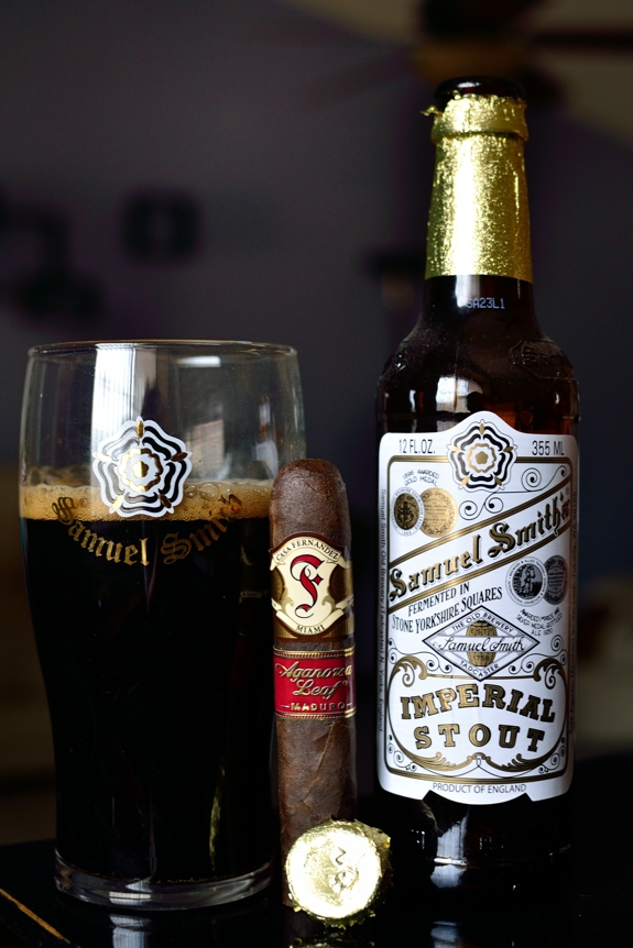 Casa Fernandez Agarnosa Leaf Maduro with Samuel Smith's Imperial Stout